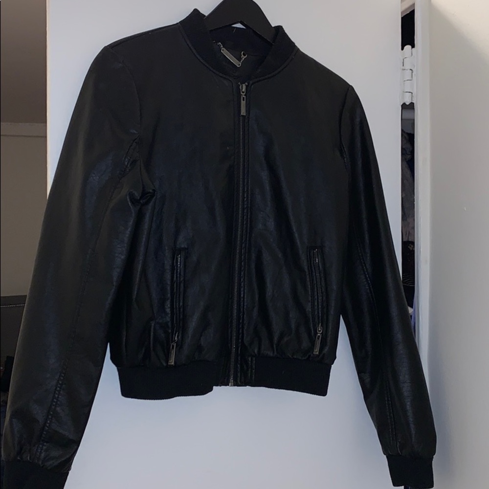 Leather jacket (not real leather)
